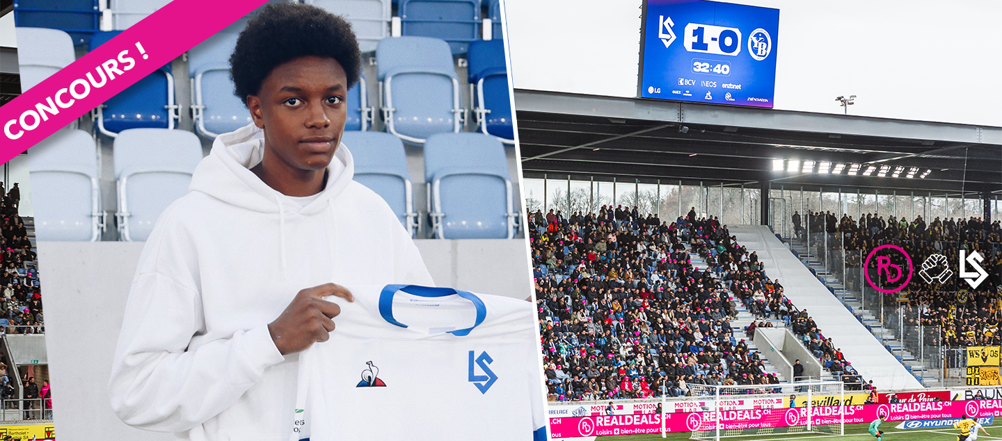 Concours exceptionnel - Gagnez un Maillot officiel 2023-2024 du FC Lausanne-Sport dédicacé par Alvyn Sanches et 2 Tickets pour le match FC Lausanne-Sport VS FC Basel