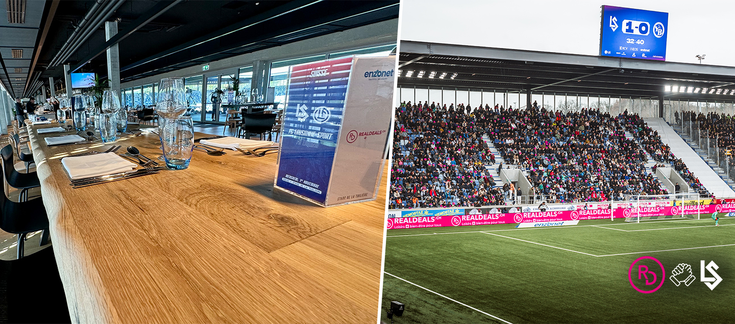 LSxRD - 1 accès en Lounge VIP pour un match du FC Lausanne-Sport (menu 3 plats en buffet et boissons à volonté)