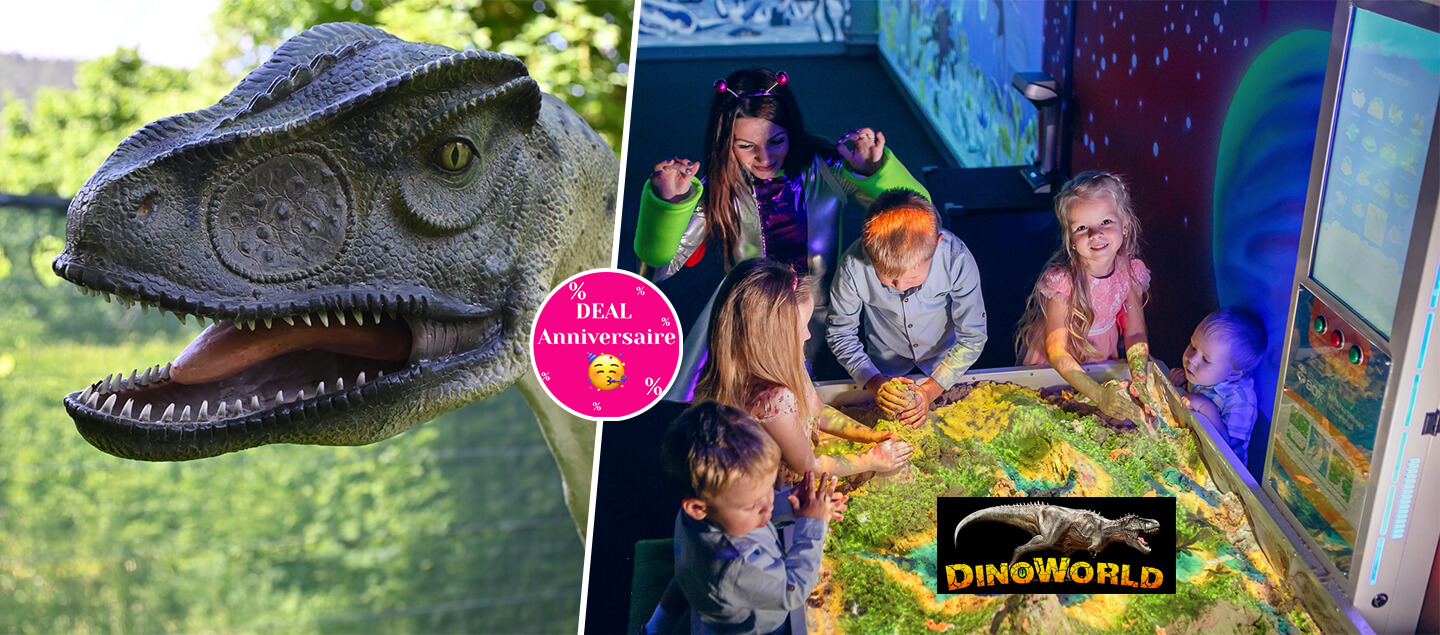 Entrée au parc Dinoworld pour 1 ou 2 personnes