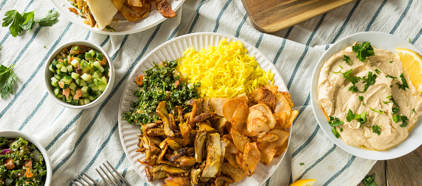 Menu complet Libanais au choix (viande ou végétarien) dès 2 personnes