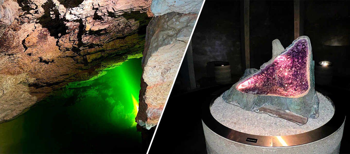 Visite féerique des Grottes de Vallorbe pour 2 personnes