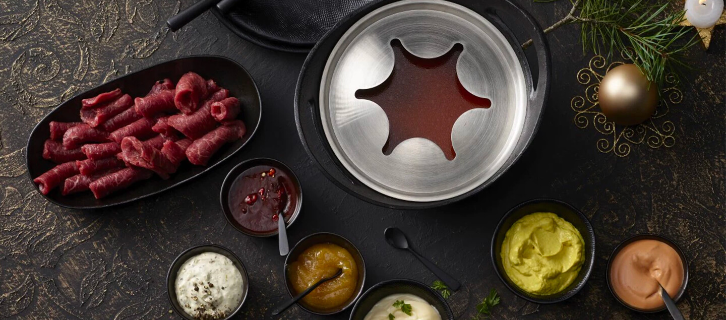Menu Fondue chinoise à volonté avec entrée et dessert dès 2 personnes