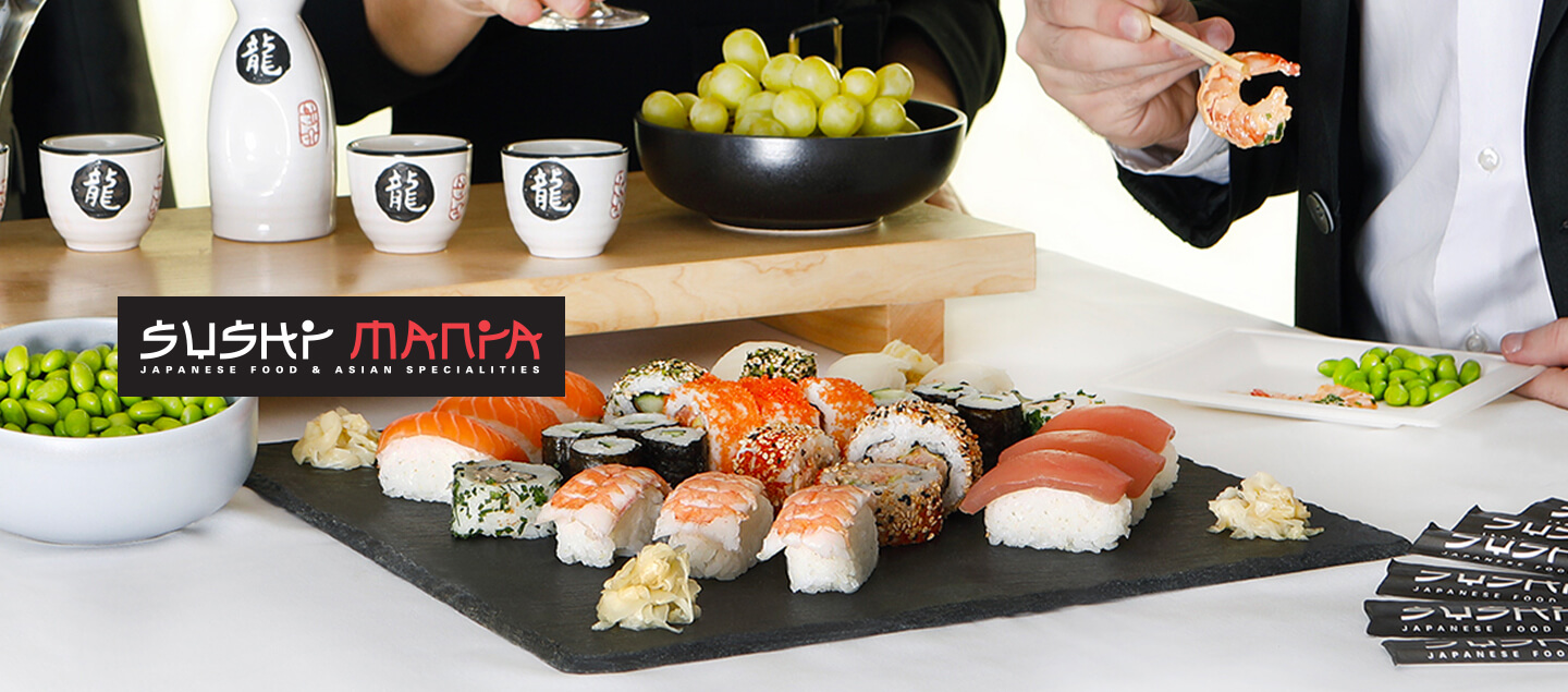 Choix de 2 magnifiques plateaux de Sushi à emporter chez Sushi Mania