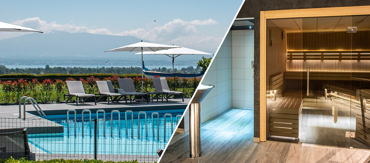 Séjour au bord du Léman avec déjeuner et accès à la piscine pour 2 personnes