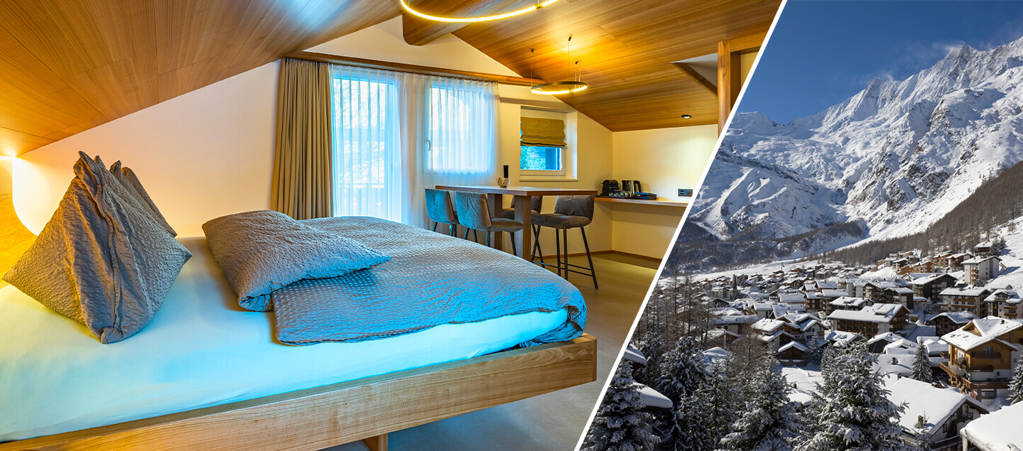 Séjour à Saas-Fee en chambre