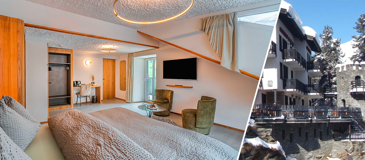 Séjour à Saas-Fee en chambre 