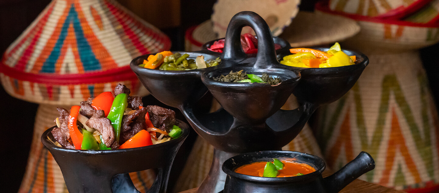 Menu spécialités culinaires Africaines avec entrée et dessert à emporter dès 2 personnes