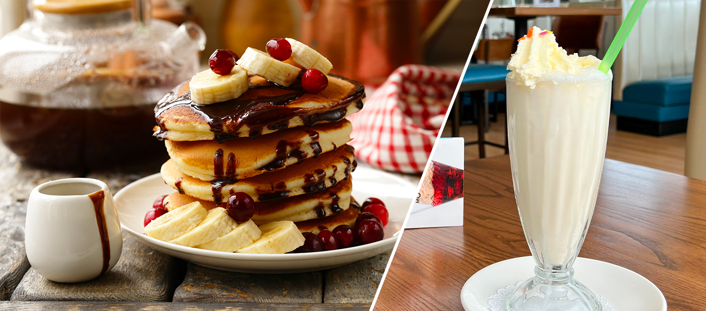 Crêpe sucrée ou Pancake avec Milkshake pour 2, 4 et 6 personnes