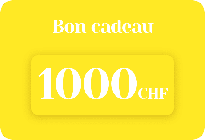 Bon cadeau pour un montant de 1000 CHF