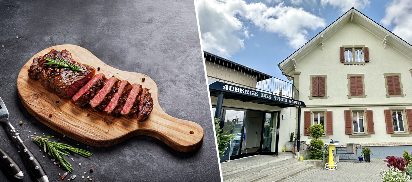 Menu Entrecôte de bœuf avec entrée, dessert et Kir de bienvenue dès 2 ...