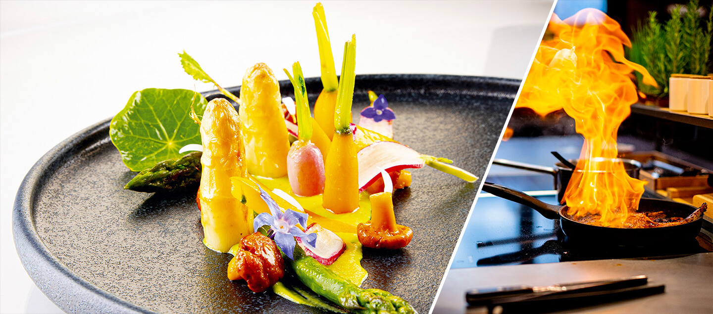 Menu gastronomique 4 plats avec verre de bienvenue dès 2 personnes