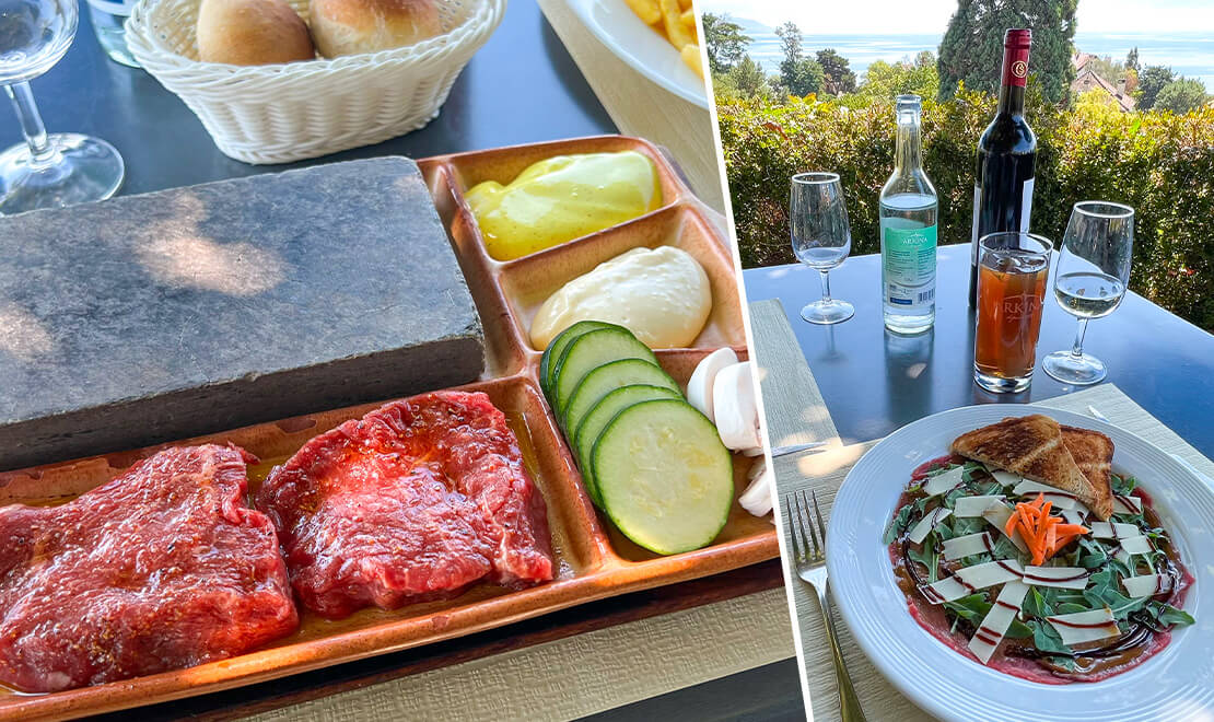 Menu Entrecôte sur ardoise avec entrée au choix, Vin et Digestif dès 2 ...