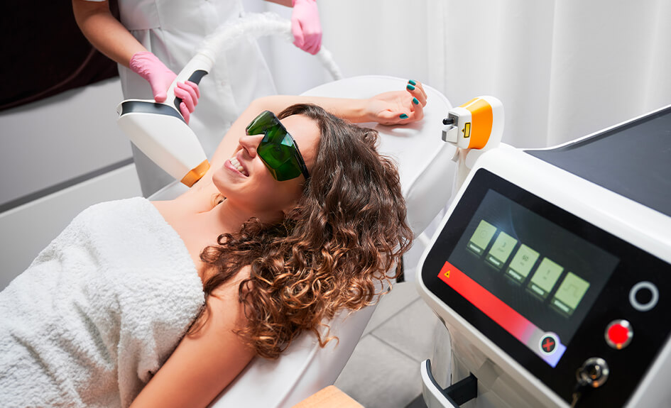 Epilation définitive au laser à diodes sur zones au choix 5 séances