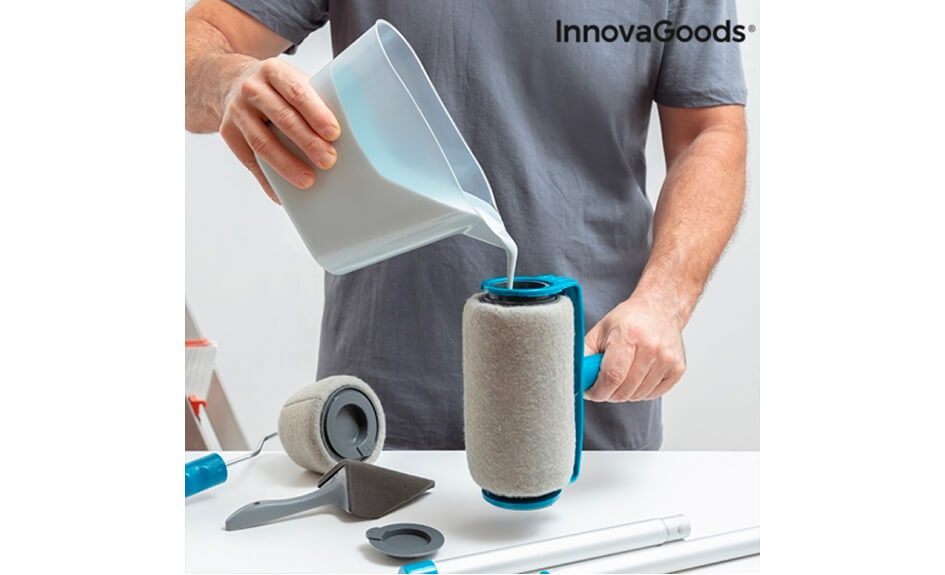 Rouleau De Peinture Avec Réservoir Anti-goutte Rechargeable Avec Manche