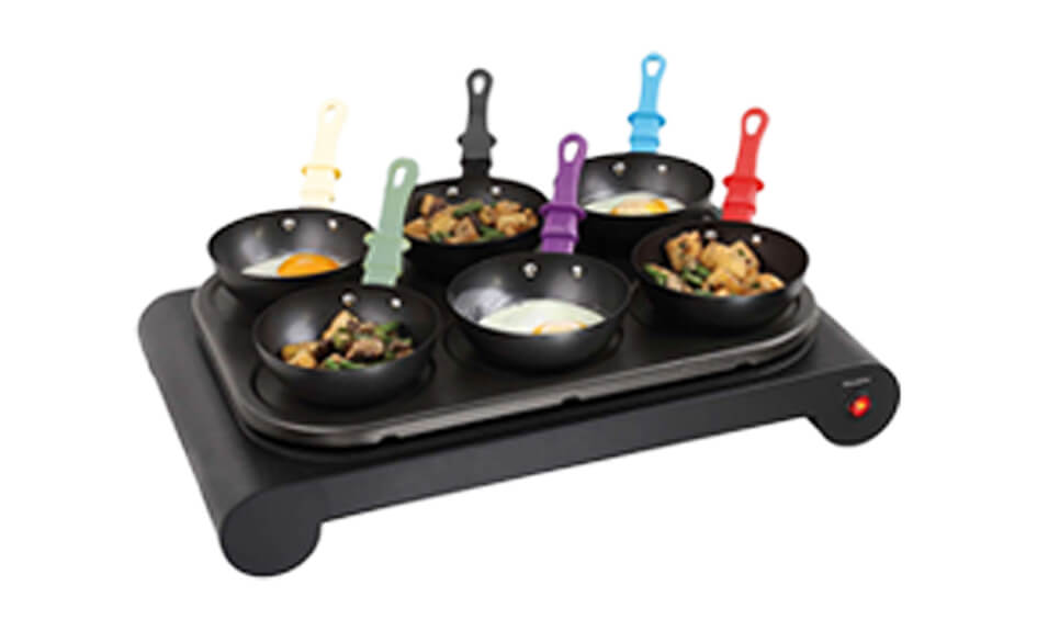 Set 3 en 1 mini woks, crêpière et grill Livoo Realdeals.ch