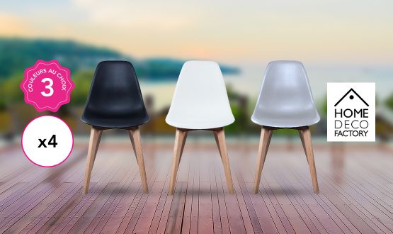 Set de 4 chaises Scandinave 