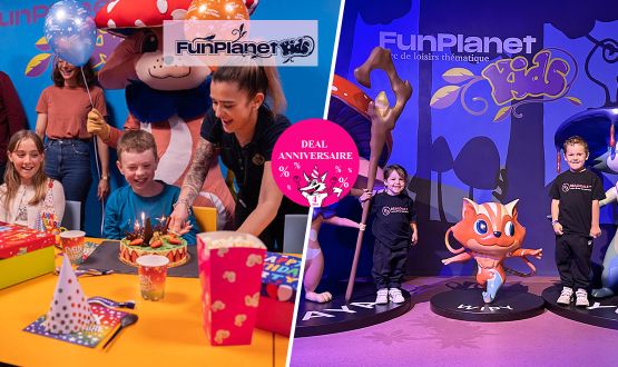 Anniversaire au FunPlanet Kids pour 8 enfants et 3 adultes - Faites plaisir à vos enfants !