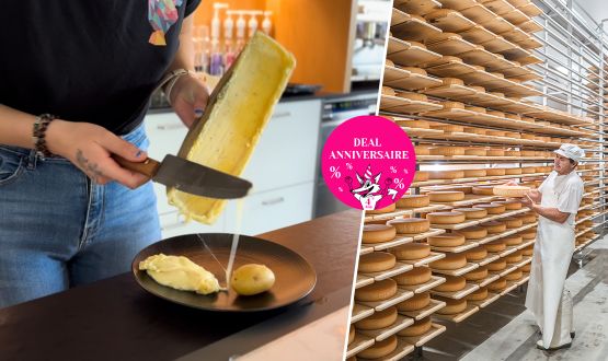 Visite libre de la Laiterie d'Orsières avec Raclette à gogo et 1 Tomme Catogne offerte pour 2 personnes