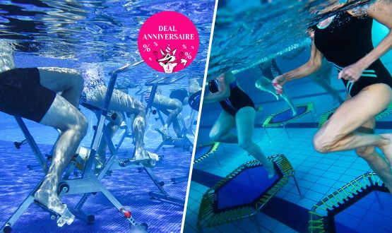 Cours d’Aquabike et d’Aquajump pour 1 ou 2 personnes