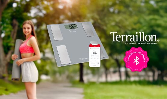 Pèse-personne connecté Bluetooth Terraillon
