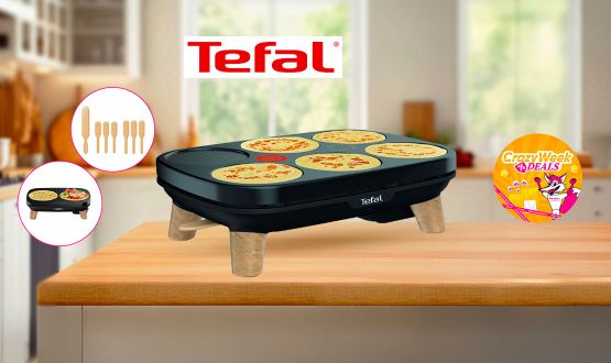 Crépière pour 6 personnes 2en1 avec 12 accessoires TEFAL