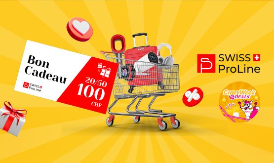 Bons de CHF 20.-, CHF 50.- ou CHF 100.- valables sur tout le site Swiss ProLine