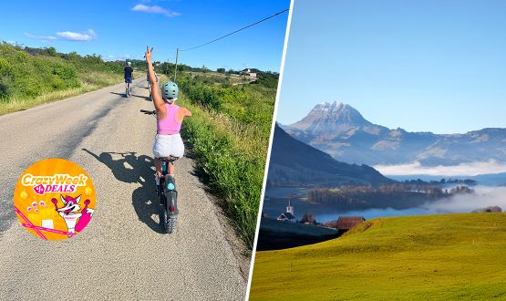 Découverte du village de Gruyères en Trottinette électrique pour 1 ou 2 personnes 