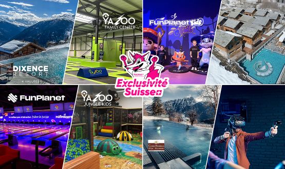 RDPASS - Profitez d’un accès illimité aux loisirs: Les grands Bains d'Hérémence, FunPlanet/Kids, Bains & Spa à Leysin et YAZOO
