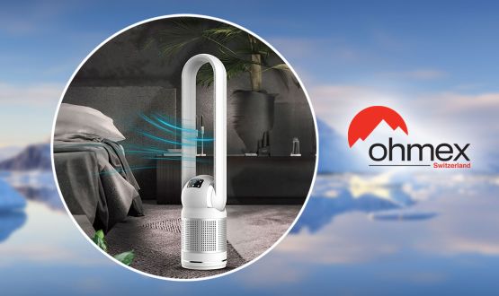 Ventilateur design avec télécommande 8 vitesses OHMEX