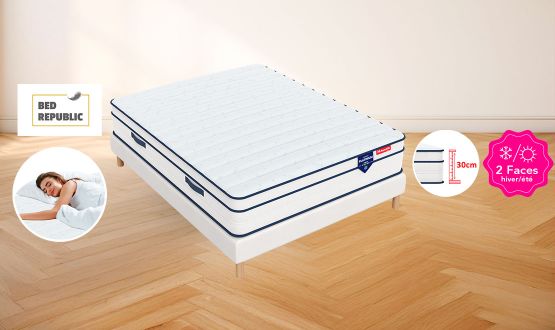 Matelas 3en1 à mémoire de forme avec effet rafraichissant BedRepublic
