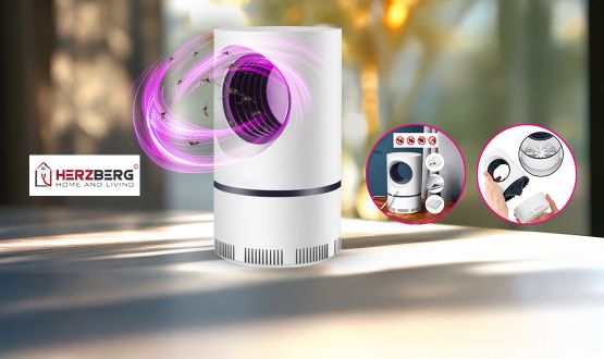Lampe UV anti moustiques rechargeable et pratique HERZBERG