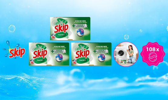 Set de 108 capsules pour la lessive SKIP
