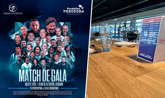 1 entrée en Lounge des Héros VIP au Match de GALA Team NICOCAPONE VS. R.BOUGHERABA avec Menu 3 plats et boissons à volonté (06.09.2025)