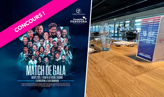 Concours - 2 entrées en Lounge des Héros VIP au Match de GALA Team NICOCAPONE VS. R.BOUGHERABA d'une valeur de CHF 778.- à gagner