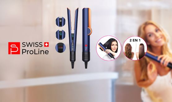 Lisseur et sèche-cheveux 2en1 Swiss ProLine