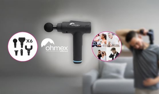 Pistolet de massage OHMEX (6 têtes de massage inclus)