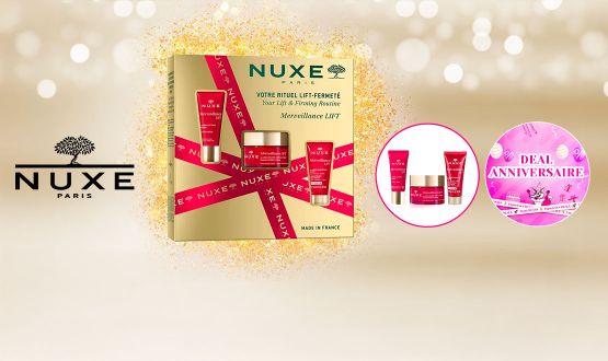 Coffret Merveillance Lift NUXE (Crème Poudrée 50ml, Crème Liftante 15ml, Crème de nuit 15ml)