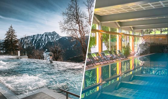 1 Entrée aux Bains de l’Hôtel Central Résidence & Spa à Leysin