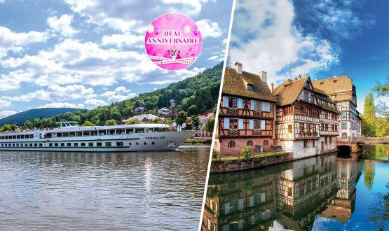 Croisière Venise ou Vallée du Rhin en Pension complète avec Boissons incluses – 1 ou 2 personnes