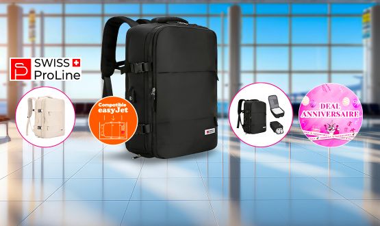 Sac à dos multifonctions (compatible Easyjet - 45cm) Swiss ProLine
