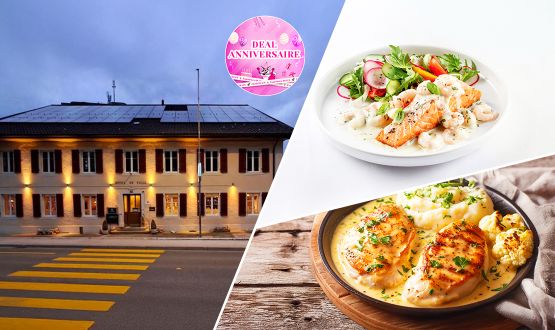 Menu Filets de truite ou Suprême de volaille avec entrée et dessert dès 2 personnes