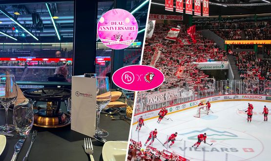 LHCxRD - 1 accès en Loge "Expérience" pour un match au choix du LHC avec Fondue et Boisson à volonté (Bière, Softs, Minérale) 