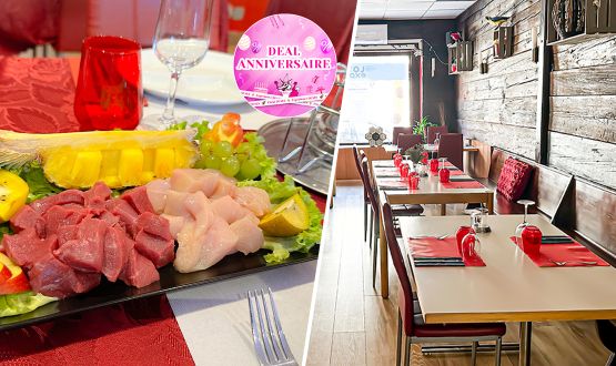 Menu Fondue chasse avec entrée, dessert et Verre de bienvenue dès 2 personnes