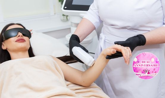 Épilation définitive au laser - 1 ou 3 séances