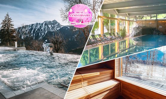 Journée Dayspa avec Menu 3 plats, accès au Sauna panoramique et aux Bains de l’Hôtel Central Résidence & Spa à Leysin pour 2 personnes