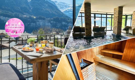 Petit-déjeuner et accès à l'espace SPA de l'Hôtel National Resort & Spa**** à Champéry pour 2 personnes