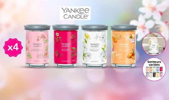 Set de 4 bougies larges parfum surprise (567g) Yankee Candle  