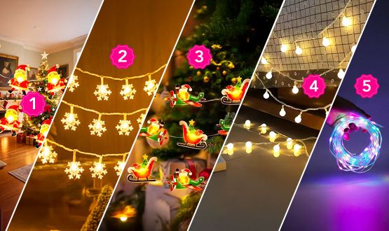 Guirlandes LED pour un Noël magique 