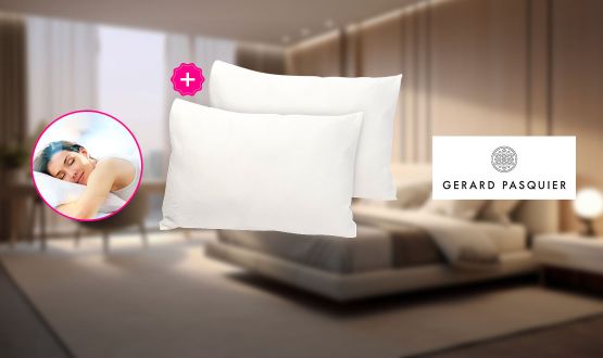 Set de 2 Oreillers à mémoire de forme Aloe Verra - Gérard Pasquier