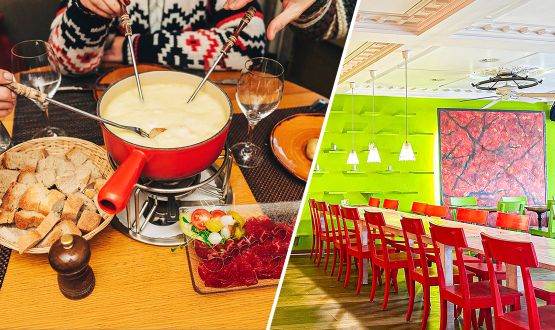 Menu Fondue au fromage avec dessert et Verre de bienvenue dès 2 personnes